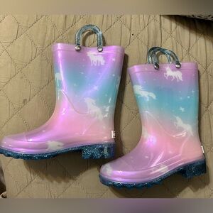 Landchief Kids Unicorn Rain Boots